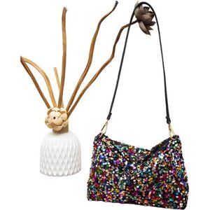 Sequin Purse Crossbody Shoulder Sparkly Bag Multicolor Handbag Elegant Clutch